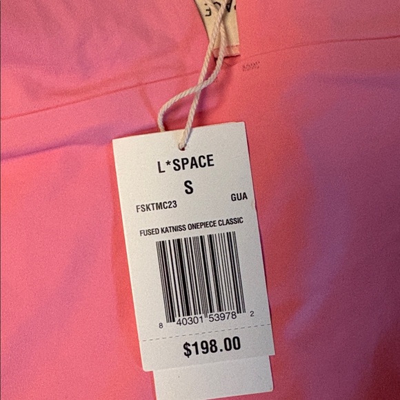 NWT! Seamless Katniss One Piece Swimsuit: Guava - Picture 6 of 6